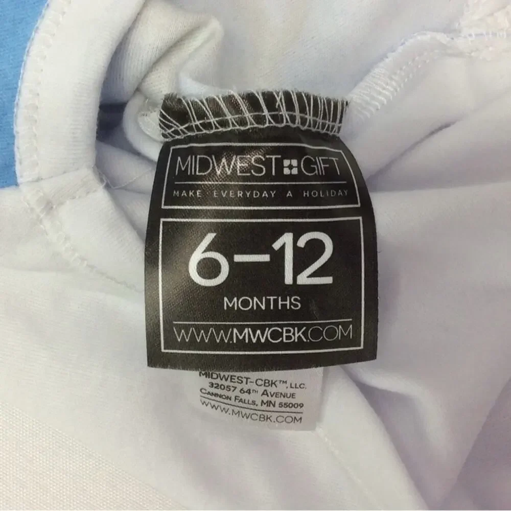 Midwest Gift Cowboy Creeper Western Rodeo Infant OnePiece Snap Closure 6/12 mo.